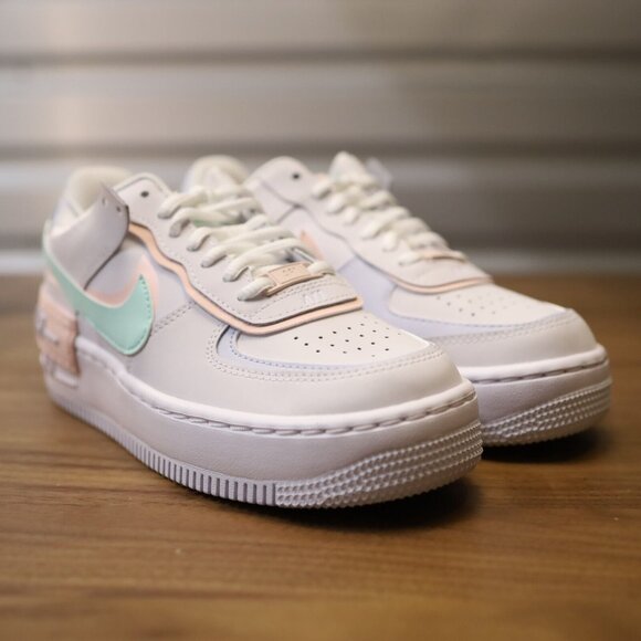 Nike Air Force 1 Shadow 'White Atmosphere Mint' CI0919-117 Women's 6 - Picture 1 of 8